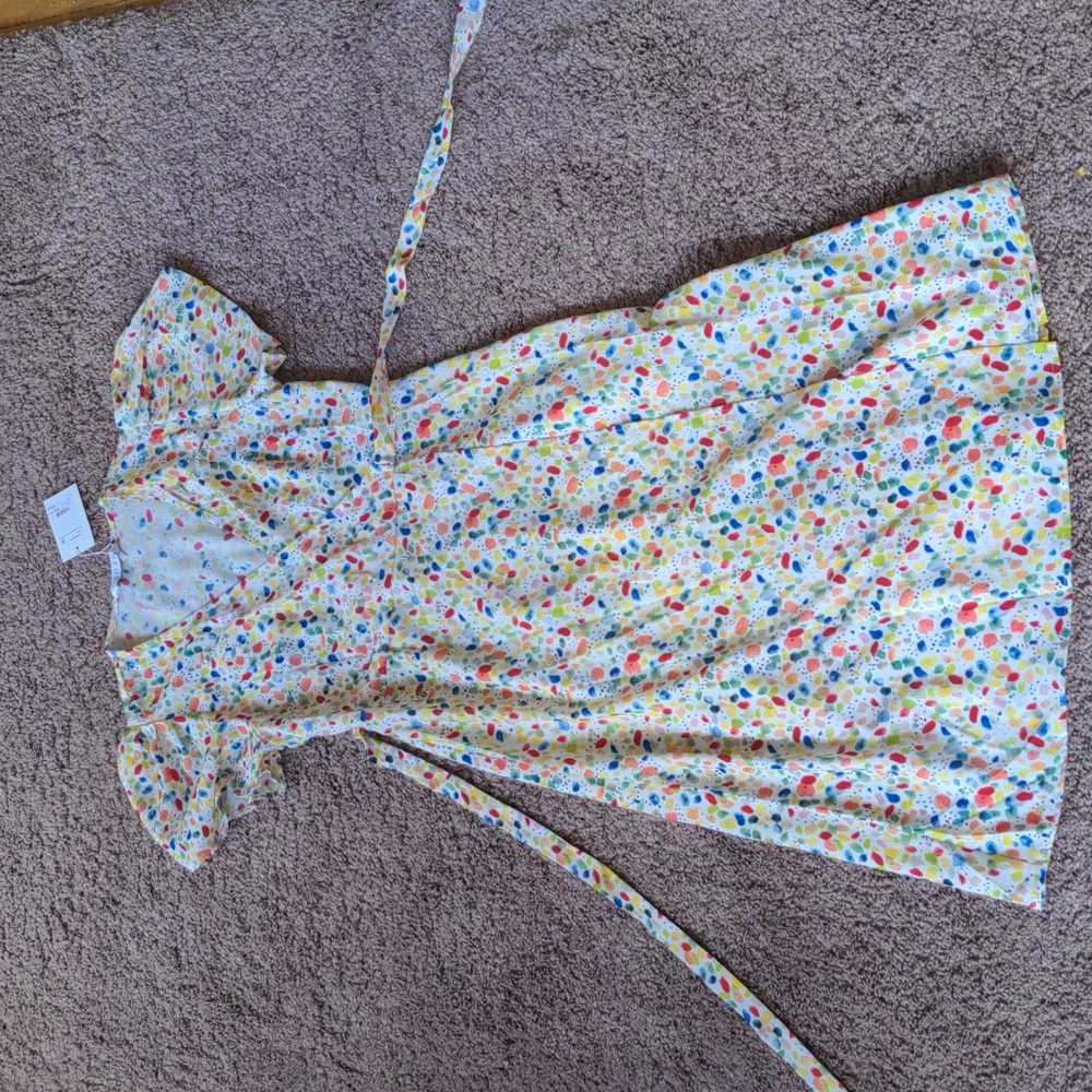 Multicolored Wrap Dress Size M Compania Fantastica
